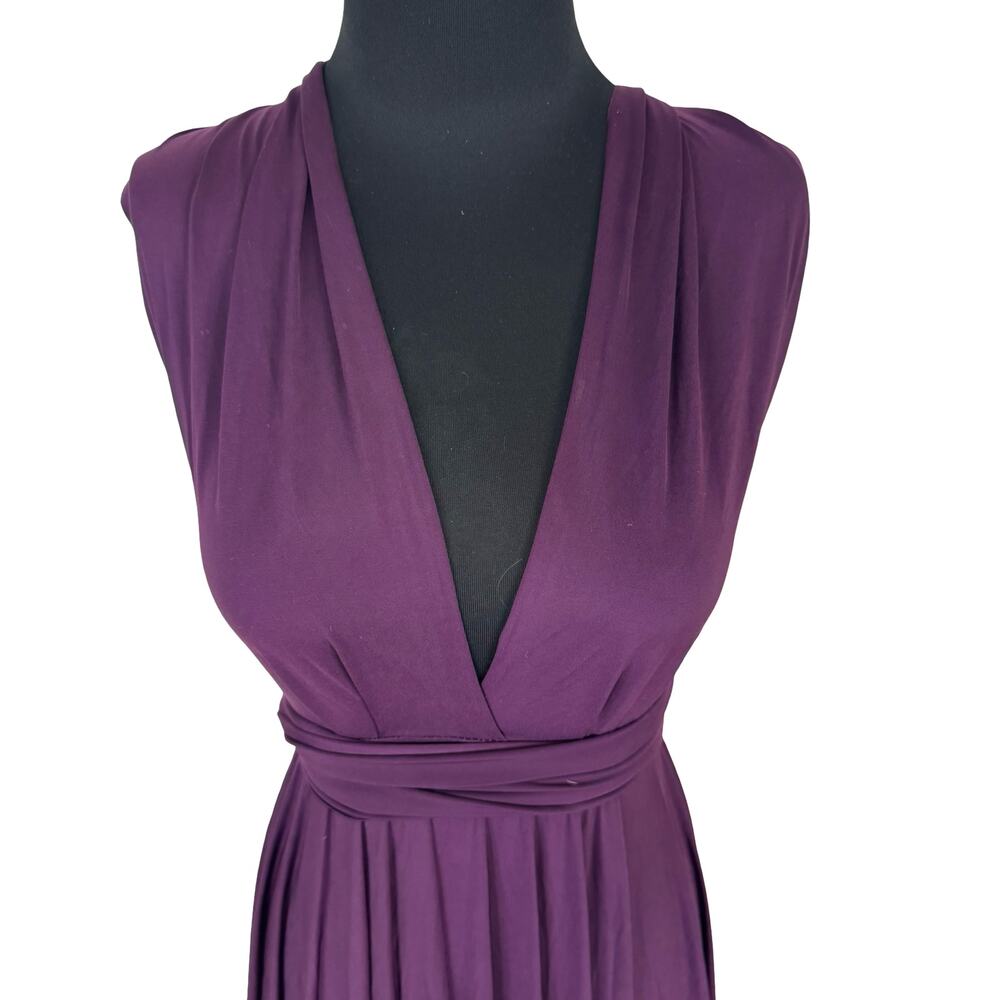 Elan Purple Infinity Dress Convertible Multi Way Wrap Maxi Skirt Beach Cover Up